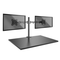 Lindy Dual Display Bracket W Pole - Dual Monitor Stand - 40658